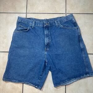 Wrangler Hero Originals Blue Denim Jorts Mens Size 38 Skater Y2K Grunge 606T3SD